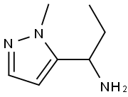 1-(1-甲基-1H-吡唑-5-基)丙-1-胺 结构式