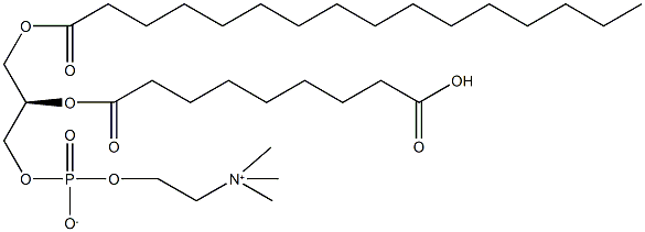 1-PALMITOYL-2-AZELAOYL-SN-GLYCERO-3-PHOSPHOCHOLINE;PAZPC 结构式