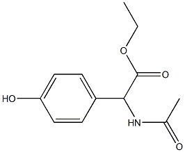AC-4-HYDROXY-PHENYLGLYCINE THYL ESTER 结构式