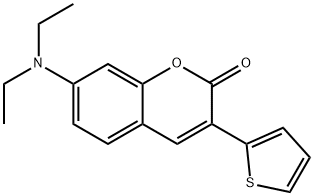 7-(二乙基氨)-3-(2-噻吩基)香豆素 结构式