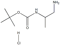 (1-氨基丙-2-基)氨基甲酸叔丁酯盐酸盐 结构式