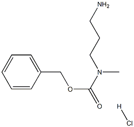 1-N-CBZ-1-N-甲基-1,3-丙二胺盐酸盐 结构式