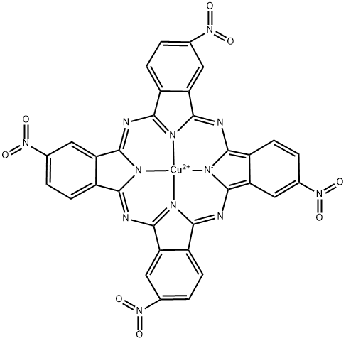 [2,9,16,23-tetranitro-29H,31H-phthalocyaninato(2-)-N29,N30,N31,N32]copper 结构式