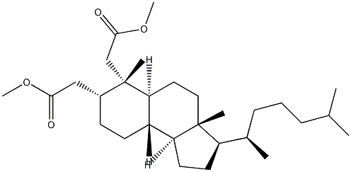 2,3-Seco-5β-cholestane-2,3-dioic acid dimethyl ester 结构式