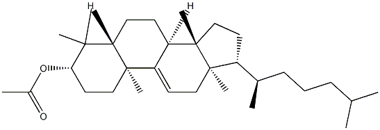 Lanost-9(11)-en-3β-ol acetate 结构式