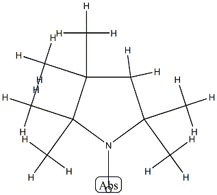2,2,3,3,5,5-Hexamethyl-1-pyrrolidinyloxyl 结构式