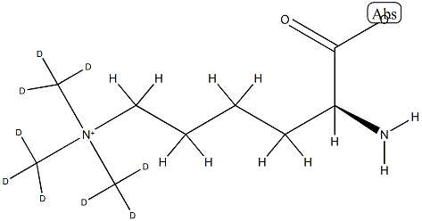 Nε,Nε,Nε-TriMethyllysine-d9 结构式