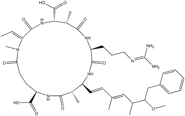 节球毒素 结构式