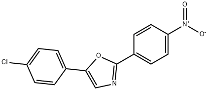 5-(4-chlorophenyl)-2-(4-nitrophenyl)-1,3-oxazole 结构式