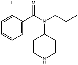 2-fluoro-N-(piperidin-4-yl)-N-propylbenzaMide 结构式
