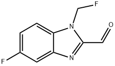 1H-Benzimidazole-2-carboxaldehyde,5-fluoro-1-(fluoromethyl)-(9CI) 结构式
