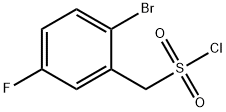 (2-溴-5-氟苯基)甲磺酰氯 结构式