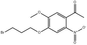 Ethanone, 1-[4-(3-bromopropoxy)-5-methoxy-2-nitrophenyl]- 结构式