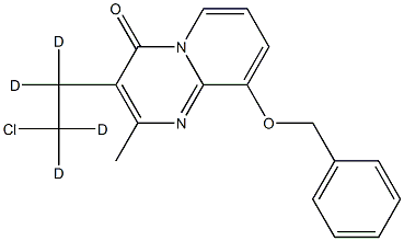 3-(2-Chloroethyl-d4)-2-Methyl-9-(benzyloxy)-4H-pyrido[1,2a]pyriMidin-4-one 结构式