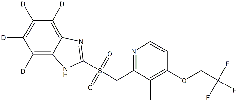 LANSOPRAZOLE SULFONE-D4 结构式