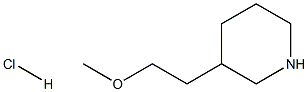 3-(2-Methoxyethyl)piperidine hydrochloride 结构式