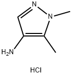 1,5-diMethyl-1H-pyrazol-4-aMine hydrochloride (SALTDATA: HCl) 结构式