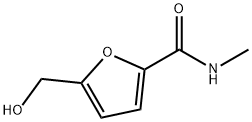 5-(羟甲基)-N-甲基呋喃-2-甲酰胺 结构式