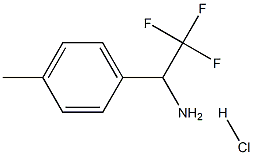 2,2,2-三氟-1-(对甲苯基)乙胺盐酸盐 结构式