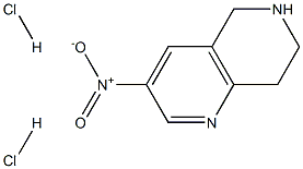 3-硝基-5,6,7,8-四氢-[1,6]萘啶盐酸盐 结构式
