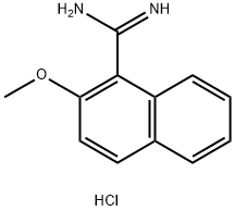 2-甲氧基-萘-1-甲脒盐酸盐 结构式