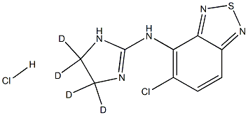 Tizanidine-d4 Hydrochloride 结构式