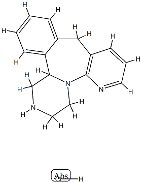 盐酸去甲基米氮平 结构式