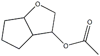 2H-Cyclopenta[b]furan-3-ol,hexahydro-,acetate,(3-alpha-,3a-alpha-,6a-alpha-)-(9CI) 结构式