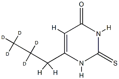 6-(2,2,3,3,3-pentadeuteriopropyl)-2-sulfanylidene-1H-pyrimidin-4-one 结构式