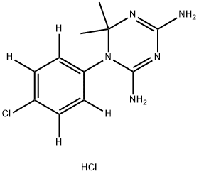 Cycloguanil-d4 Hydrochloride 结构式