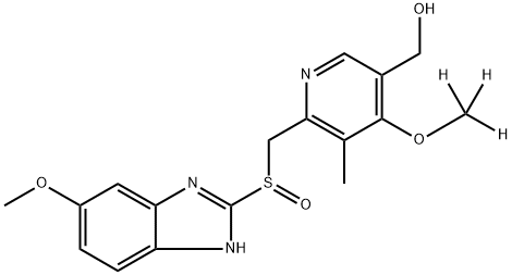 5-HYDROXY OMEPRAZOLE-(PYRIDYL)-D3 结构式