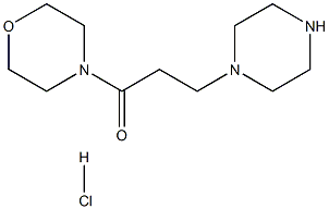 1-Morpholin-4-yl-3-piperazin-1-yl-propan-1-onehydrochloride 结构式