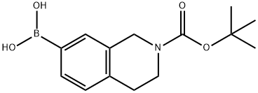 (2-(叔丁氧基羰基)-1,2,3,4-四氢异喹啉-7-基)硼酸 结构式