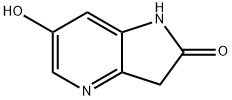 6-羟基-1,3-二氢-2H-吡咯并[3,2-B]吡啶-2-酮 结构式
