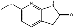 6-Methoxy-7-aza-2-oxindole 结构式