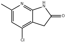 4-Chloro-6-methyl-7-aza-2-oxindole 结构式