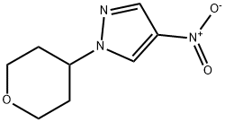 4-Nitro-1-(tetrahydro-2H-pyran-4-yl-1H-pyrazole 结构式
