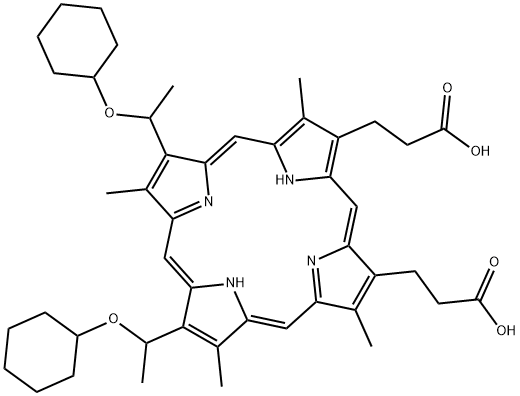 hematoporphyrin dicyclohexanyl ether 结构式