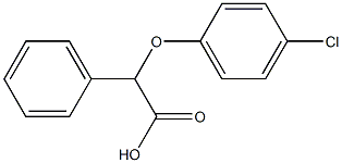 2-(4-氯苯氧基)-2-苯乙酸 结构式