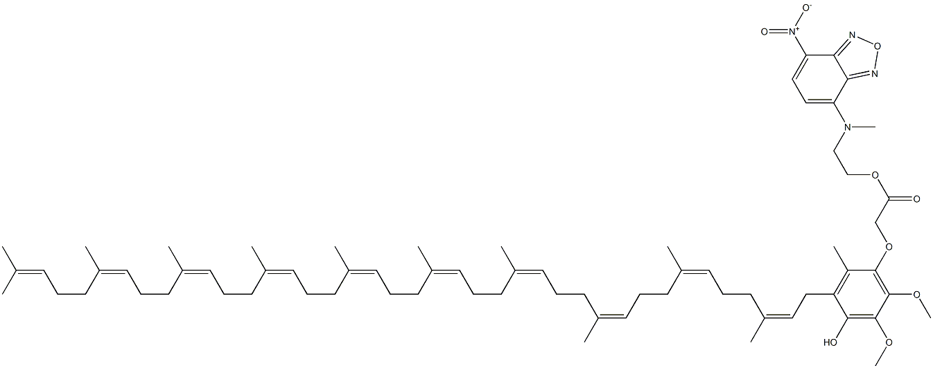 4-(N-(acetoxyethyl)-N-methylamino)-7-nitro-2,1,3-benzoxadiazole ubiquinone 结构式