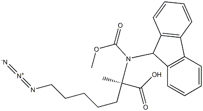 (S)-N-FMoc-2-(5'-azido)alanine 结构式