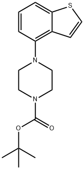 1-N-Boc-哌啶-4-N-[4-苯并[B]噻吩] 结构式