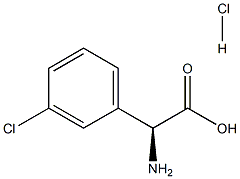 S-3-氯苯甘氨酸盐酸盐 结构式