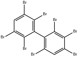 2,2'3,3'4,5',6,6'-八溴联苯 结构式