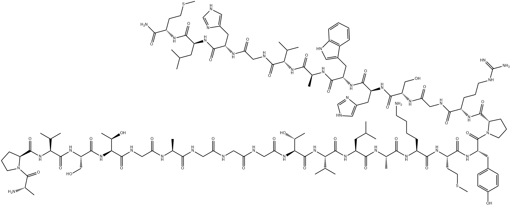 Gastrin Releasing Peptide, rat 结构式