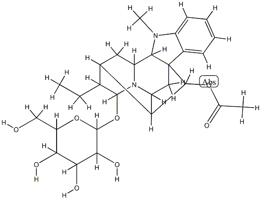 17-acetylrauglucine 结构式