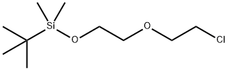 tert-butyl(2-(2-chloroethoxy)ethoxy)dimethylsilane 结构式