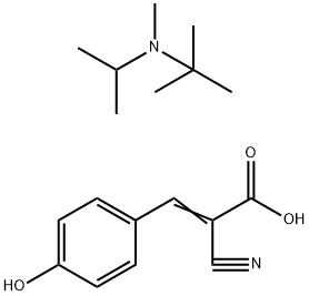 Α-氰基-4-羟基肉桂酸 N-叔丁基-N-异丙基-N-甲铵盐 结构式