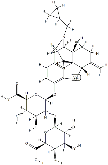 nalmafene 3-O-diglucuronide 结构式