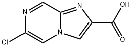 6-氯咪唑并[1,2-A]吡嗪-2-羧酸 结构式
